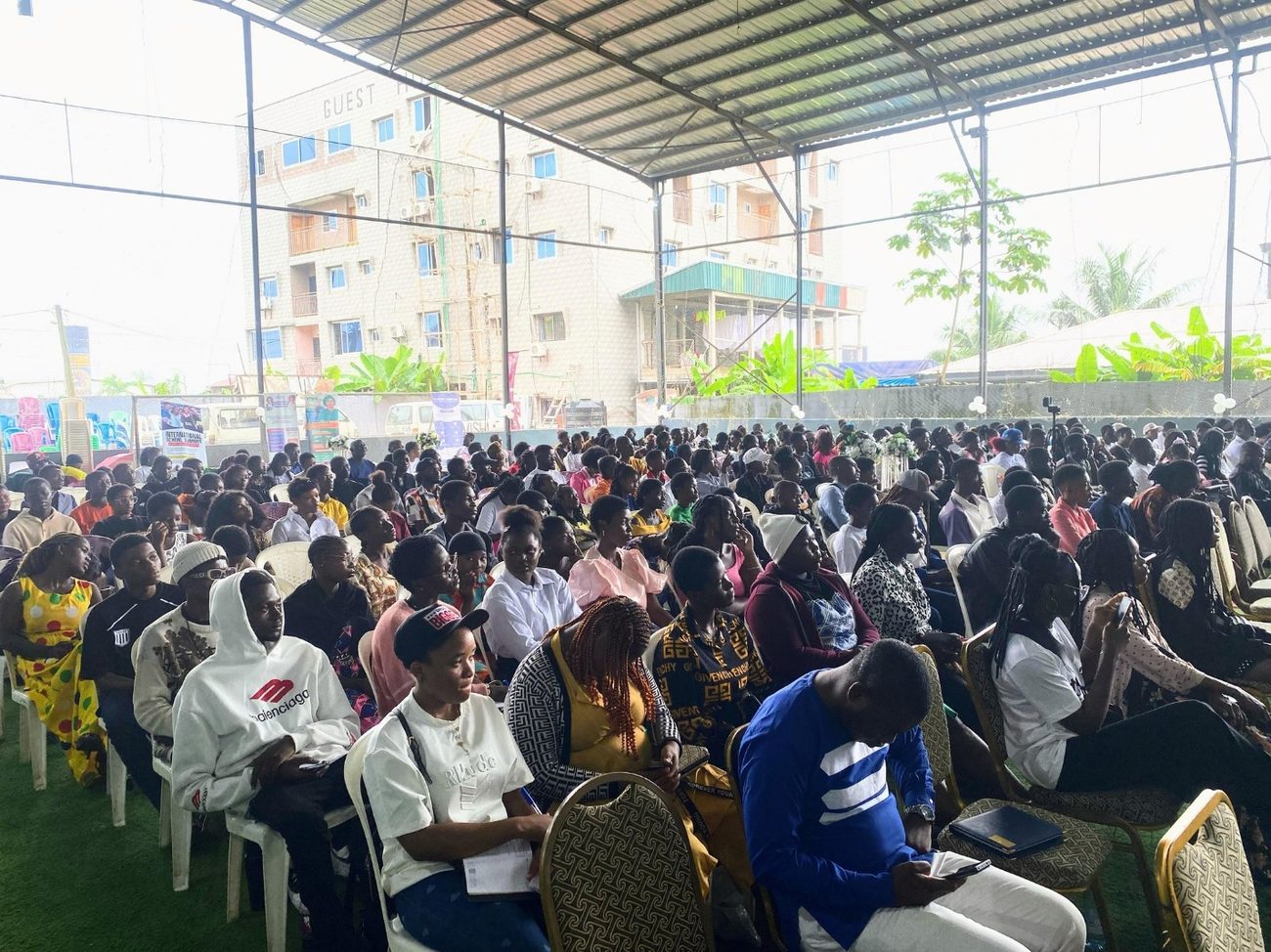Large crowd of students at the Intentional School Summit