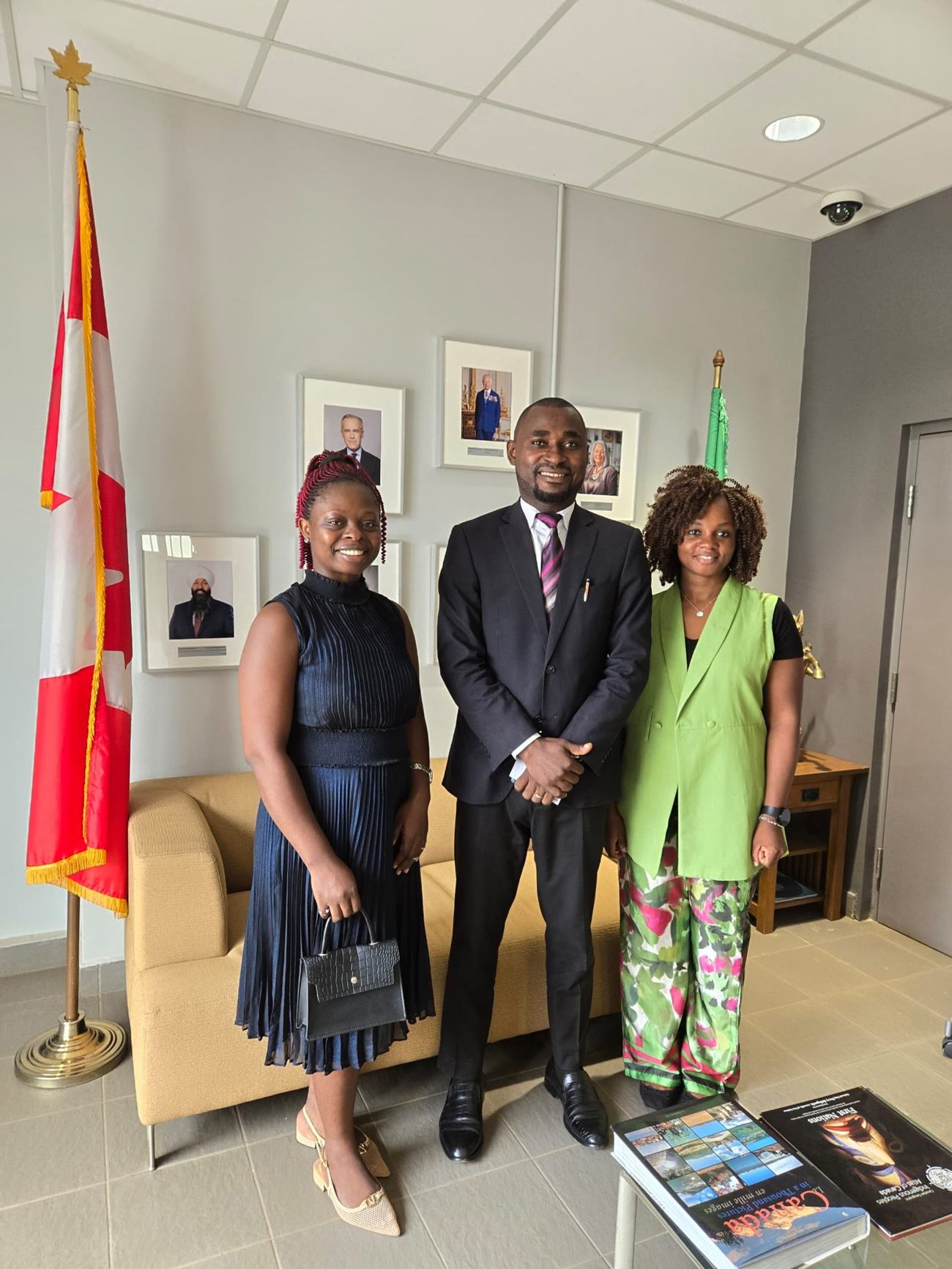 YECAM team seeking partnership at the Canadian High Commission